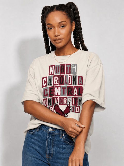 North Carolina Central University - The Collage - Oversized T-shirt - DungeonForward