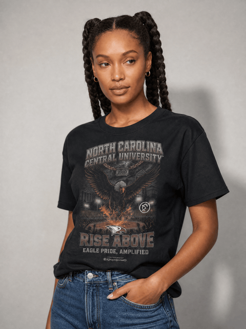 North Carolina Central University – The Yard Bootleg Pusher T-shirt - DungeonForward