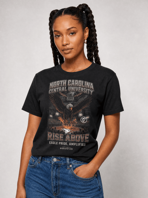 North Carolina Central University – The Yard Bootleg Pusher T-shirt - DungeonForward