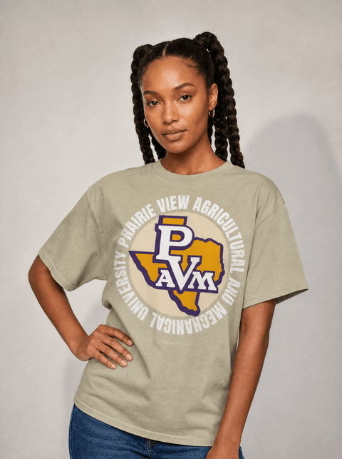 Prairie View A&M University - Full Circle Oversized T-Shirt - DungeonForward