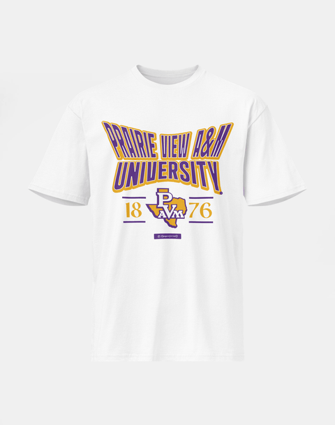 Prairie View A&M University - HBCU - Stretch Logo Tshirt - DungeonForward