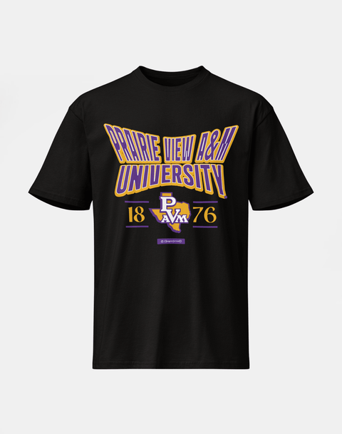 Prairie View A&M University - HBCU - Stretch Logo Tshirt - DungeonForward