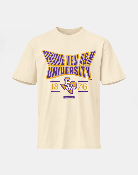 Prairie View A&M University - HBCU - Stretch Logo Tshirt - DungeonForward