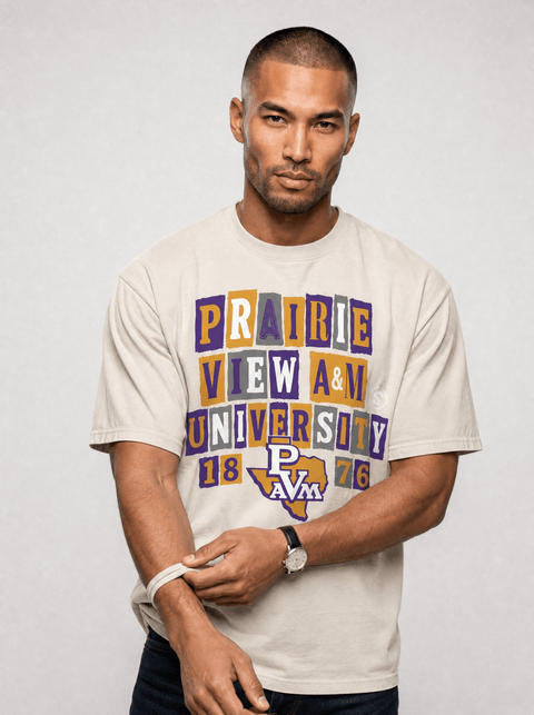 Prairie View A&M University - The Collage - Oversized T-shirt - DungeonForward