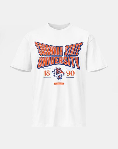 Savannah State University - HBCU - Stretch Logo Tshirt - DungeonForward