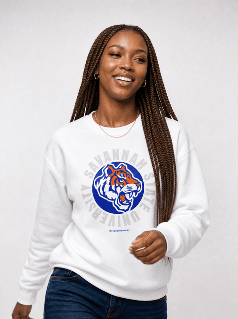 Savannah State University - Tiger Country - Full Circle Extra Comfy Sweatshirt - DungeonForward