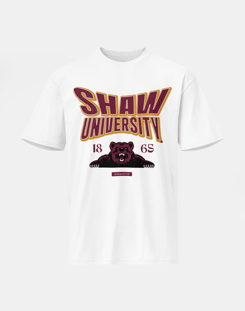 Shaw University - HBCU - Stretch Logo Tshirt - DungeonForward