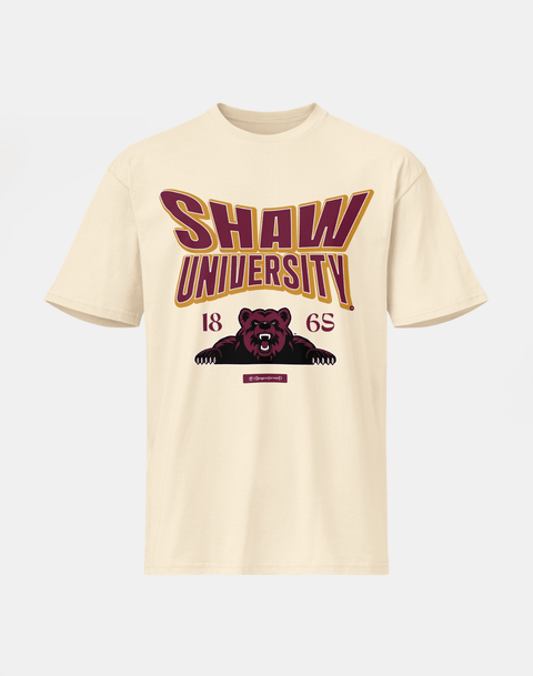 Shaw University - HBCU - Stretch Logo Tshirt - DungeonForward