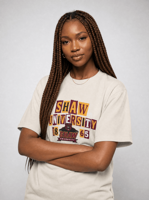 Shaw University - The Collage - Oversized T-shirt - DungeonForward
