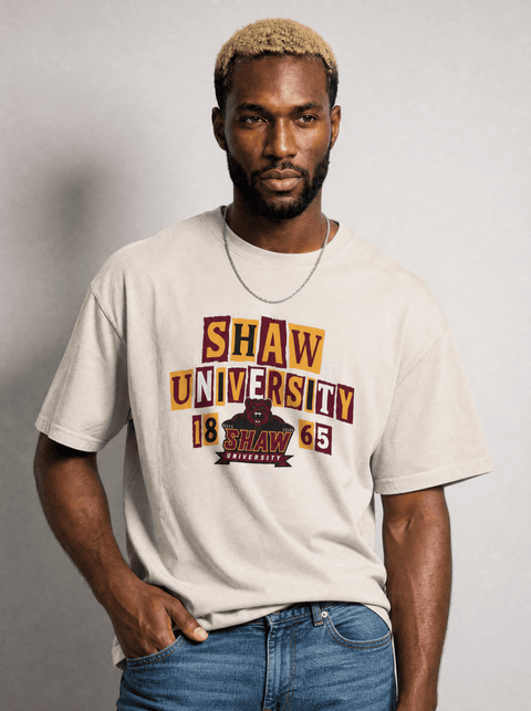 Shaw University - The Collage - Oversized T-shirt - DungeonForward