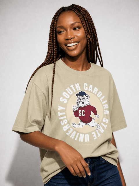 South Carolina State University - Full Circle Oversized T-Shirt - DungeonForward