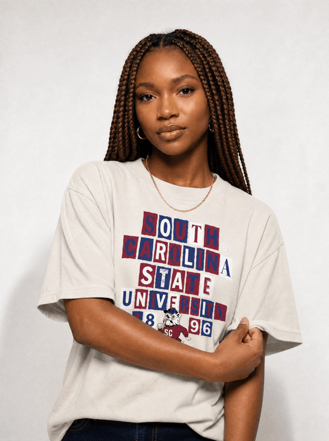 South Carolina State University - The Collage - Oversized T-shirt - DungeonForward