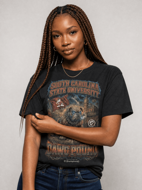 South Carolina State University – The Yard Bootleg Pusher T-shirt - DungeonForward