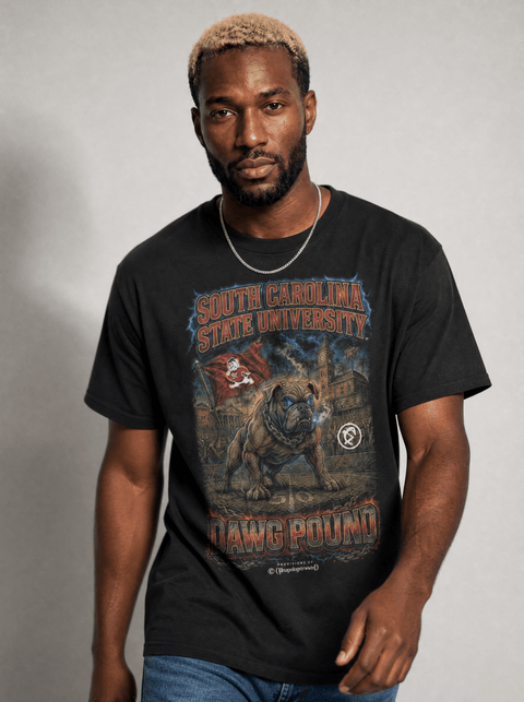 South Carolina State University – The Yard Bootleg Pusher T-shirt - DungeonForward