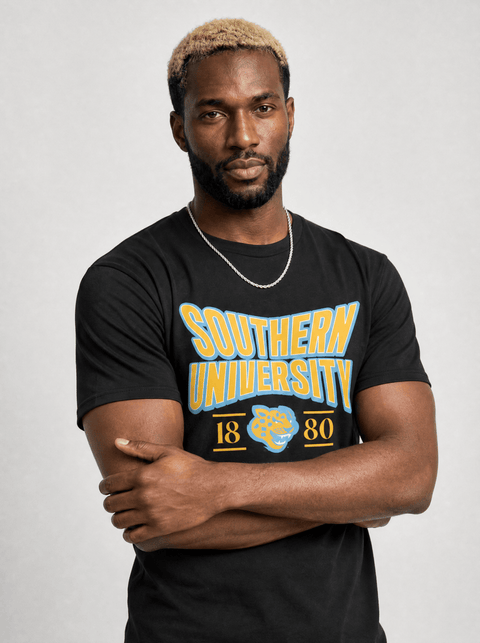 Southern University - HBCU - Stretch Logo Tshirt - DungeonForward