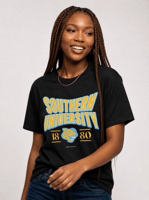 Southern University - HBCU - Stretch Logo Tshirt - DungeonForward