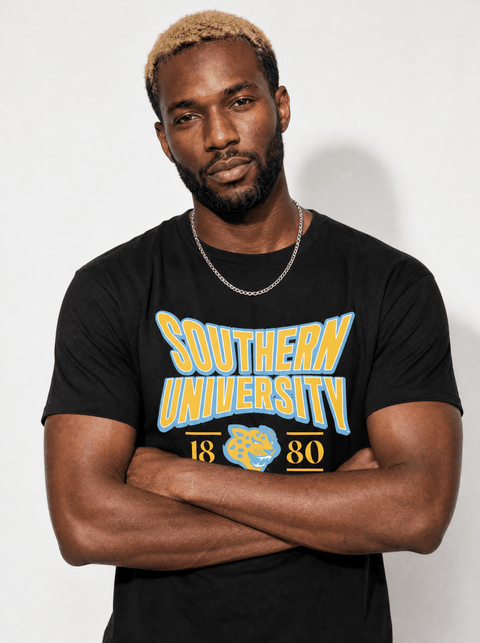 Southern University - HBCU - Stretch Logo Tshirt - DungeonForward
