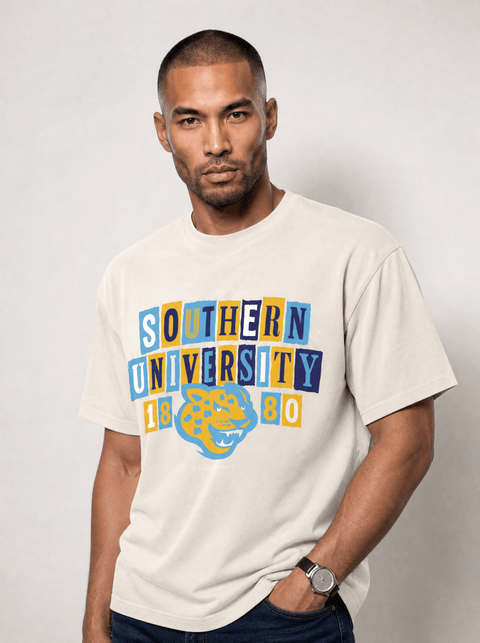 Southern University - The Collage - Oversized T-shirt - DungeonForward