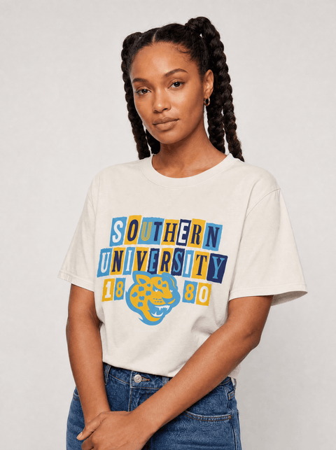 Southern University - The Collage - Oversized T-shirt - DungeonForward