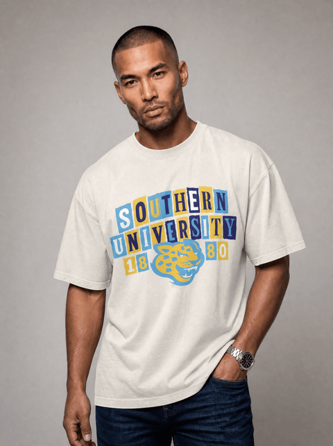 Southern University - The Collage - Oversized T-shirt - DungeonForward