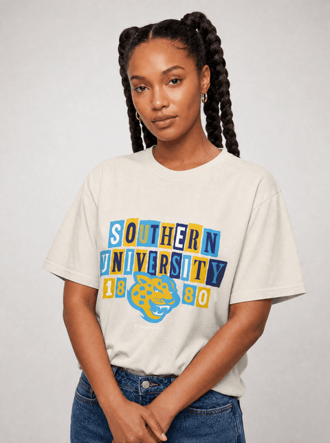 Southern University - The Collage - Oversized T-shirt - DungeonForward