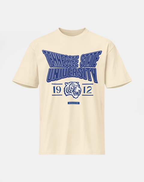 Tennessee State University - HBCU - Stretch Logo Tshirt - DungeonForward