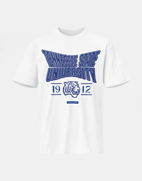 Tennessee State University - HBCU - Stretch Logo Tshirt - DungeonForward