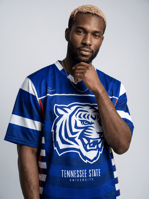 Tennessee State University - Phenom HBCU Box Football Jersey - DungeonForward