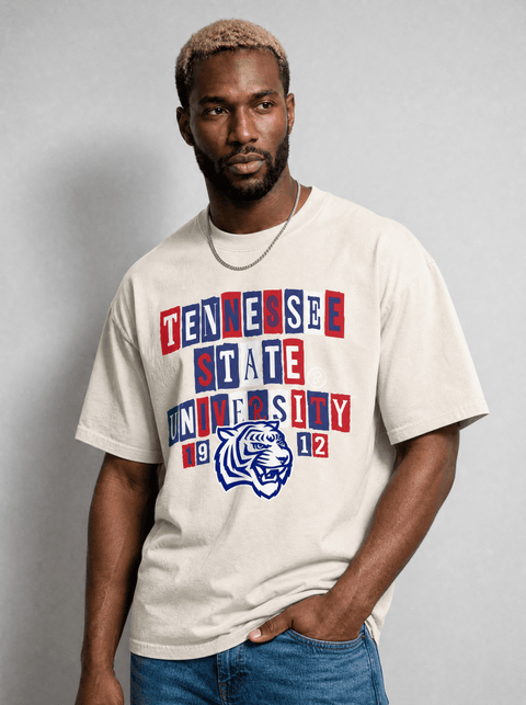 Tennessee State University - The Collage - Oversized T-shirt - DungeonForward