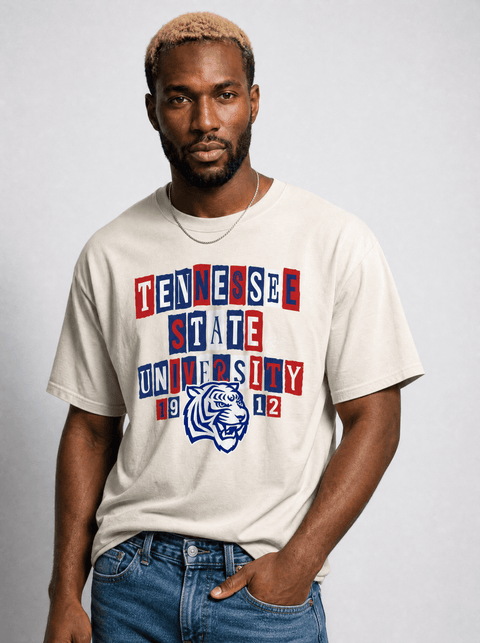 Tennessee State University - The Collage - Oversized T-shirt - DungeonForward