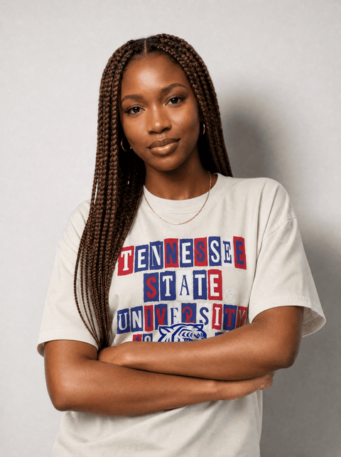 Tennessee State University - The Collage - Oversized T-shirt - DungeonForward