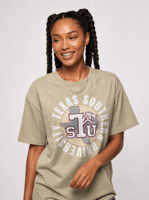 Texas Southern University - Full Circle Oversized T-Shirt - DungeonForward