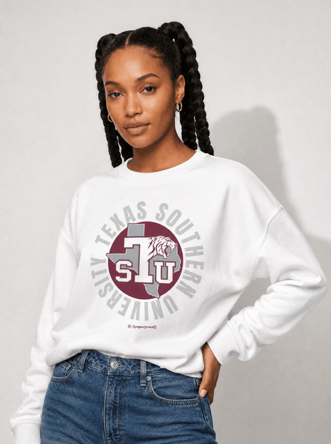 Texas Southern University - Tiger Country - Full Circle Extra Comfy Sweatshirt - DungeonForward