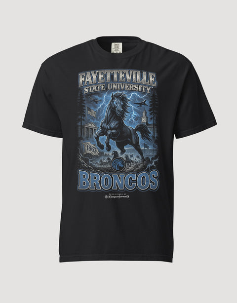 The Dungeon Forward – Fayetteville State University – The Yard Bootleg Tee - DungeonForward
