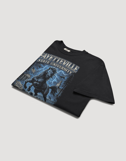 The Dungeon Forward – Fayetteville State University – The Yard Bootleg Tee - DungeonForward