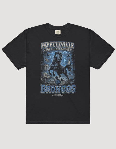 The Dungeon Forward – Fayetteville State University – The Yard Bootleg Tee - DungeonForward