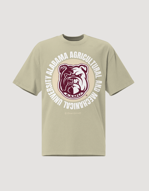 The Yard Essentials - Alabama A&M University - Full Circle Oversized T-Shirt - DungeonForward