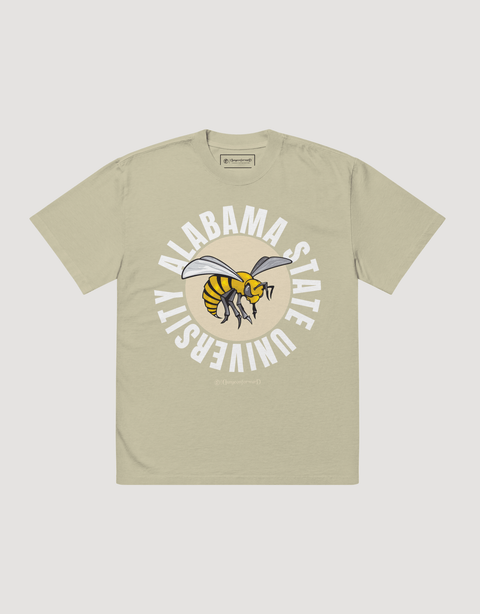 The Yard Essentials - Alabama State University - Full Circle Oversized T-Shirt - DungeonForward