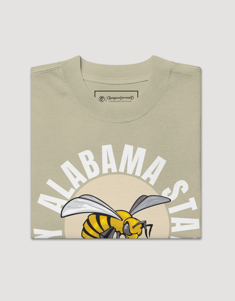 The Yard Essentials - Alabama State University - Full Circle Oversized T-Shirt - DungeonForward