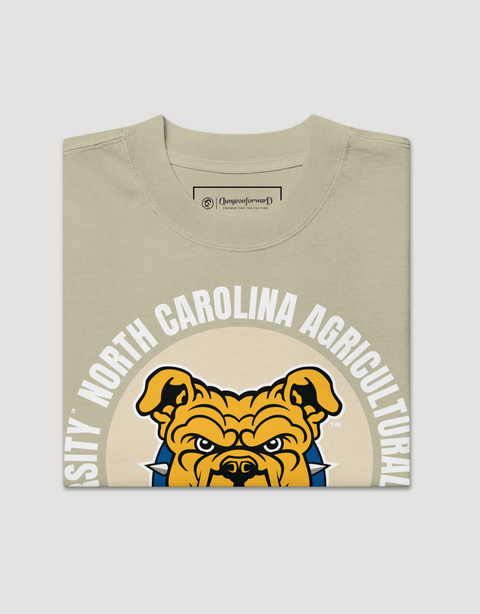 The Yard Essentials - North Carolina Agricultural and Technical State - Full Circle Oversized T-Shirt - DungeonForward