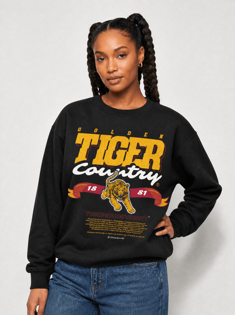 Tuskegee University - Golden Tiger Country - Classic Sweatshirt - DungeonForward