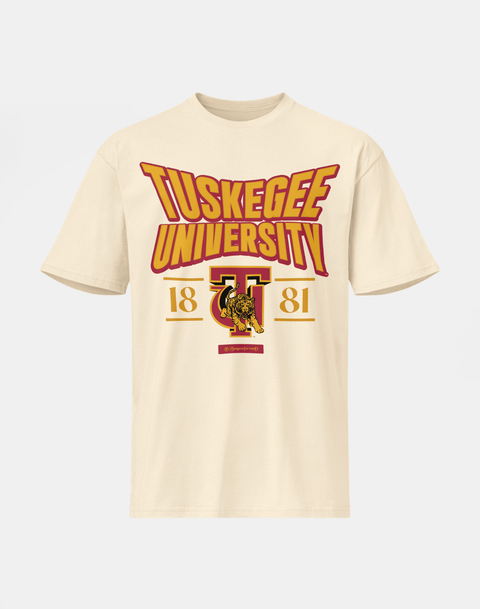 Tuskegee University - HBCU - Stretch Logo Tshirt - DungeonForward