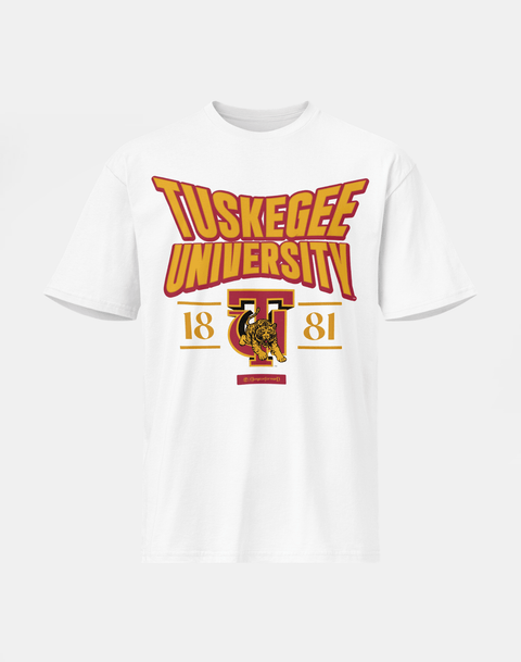 Tuskegee University - HBCU - Stretch Logo Tshirt - DungeonForward