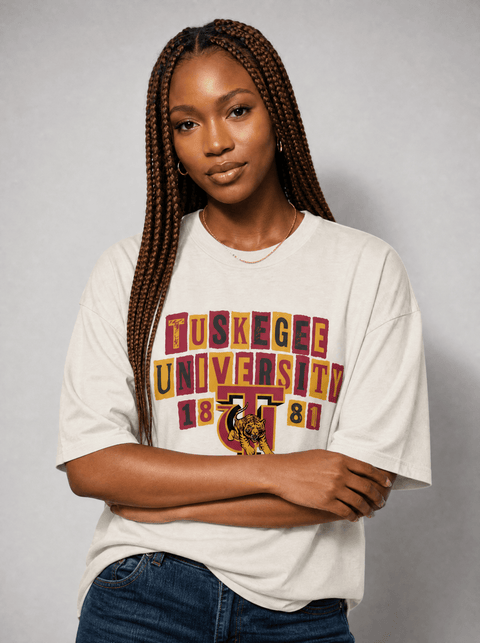 Tuskegee University - The Collage - Oversized T-shirt - DungeonForward