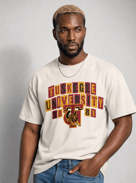 Tuskegee University - The Collage - Oversized T-shirt - DungeonForward
