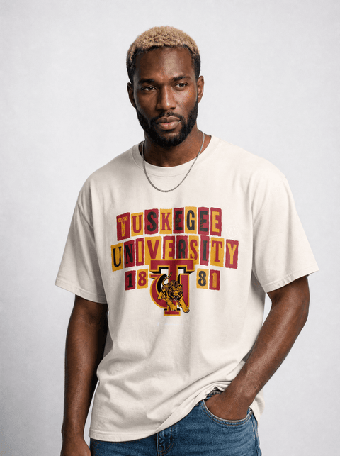 Tuskegee University - The Collage - Oversized T-shirt - DungeonForward