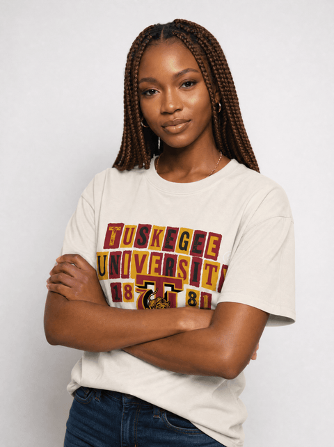 Tuskegee University - The Collage - Oversized T-shirt - DungeonForward