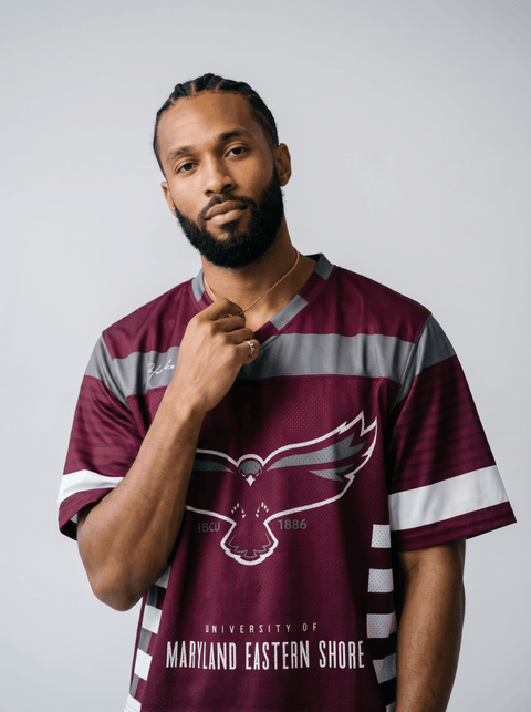 University of Maryland Eastern Shore - Phenom HBCU Box Football Jersey - DungeonForward