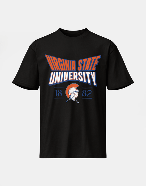 Virginia State University - HBCU - Stretch Logo Tshirt - DungeonForward