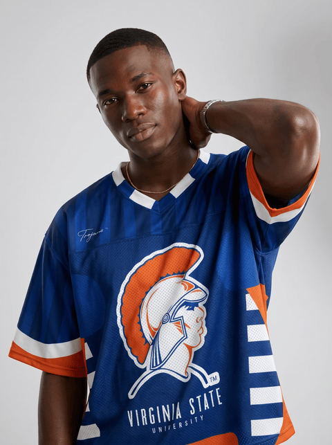 Virginia State University - Phenom HBCU Box Football Jersey - DungeonForward